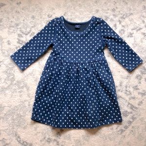 GAP kids polka dot denim dress